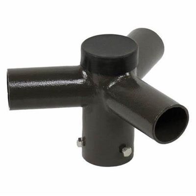 Durable Cast Iron Stand for 5 Inch Square Poles Customized 90 Degree Tenon Adapter