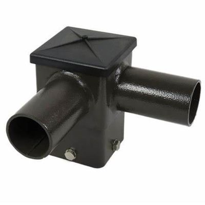 Durable Cast Iron Stand for 5 Inch Square Poles Customized 90 Degree Tenon Adapter