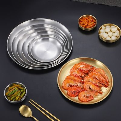 Stamping Process Custom Stainless Steel Dinner Plates for Professional Applications