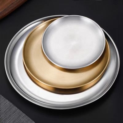 Stamping Process Custom Stainless Steel Dinner Plates for Professional Applications