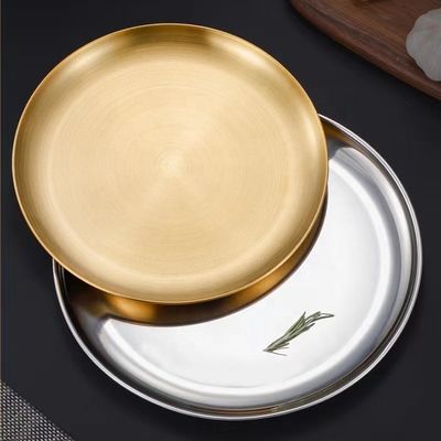 Stamping Process Custom Stainless Steel Dinner Plates for Professional Applications
