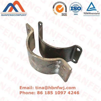 Customized Heavy Duty Black Powder Coated Stainless Steel Pipe Wall Mounting Brackets for OEM