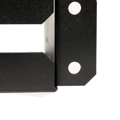 Power Coated Metal Base Bracket Custom Design Bending Process Custom Black Coated