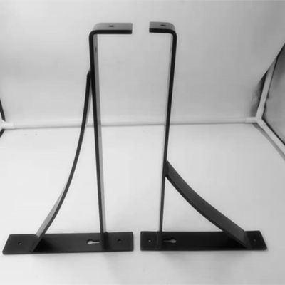 Used Widely Custom Powder Coated Black Carbon Steel Furniture Bracket for Floating Shelf