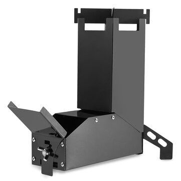Upgrade Your Support Items with Custom Black Carbon Steel Wooden Burning Rocket Stove