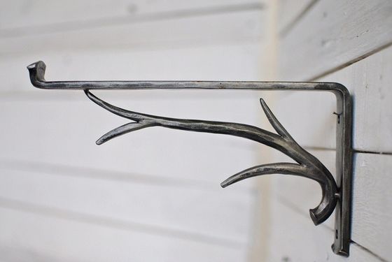 Nonstandard Steel Nature Color Wall Mount Floating Angle Shelf Brackets for Home Decor