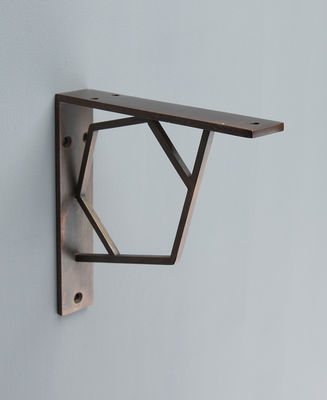 Nonstandard Steel Nature Color Wall Mount Floating Angle Shelf Brackets for Home Decor