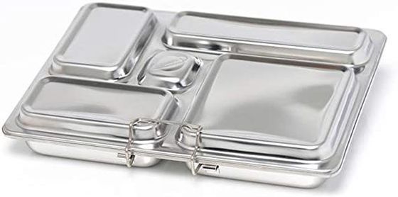 Customized Stainless Steel Lunch Box with 5 Compartments Heavy Duty and Power Coated