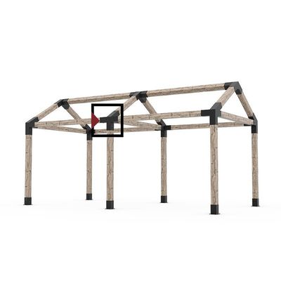 Steel Brackets Modular Pergola Brackets Boot for Customized Elevated Wood Stand Kit