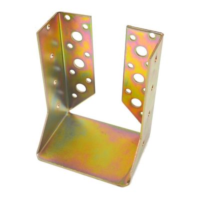 Customized Yellow Zinc Plated Wooden Connector Galvanized Joist Hanger for Shelf Support