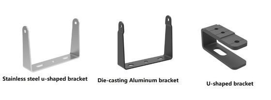 0.4--3mm Thickness Aluminum Stamping Hardware Steel Metal U Bracket Wall Mounting Bracket