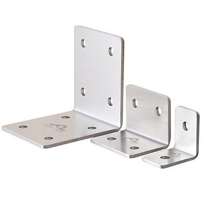 In-house Inspection Custom Mounting Stamping Punching Bending L Shape Aluminum Bracket