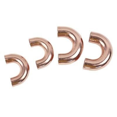 0.5mm-25mm Thickness Custom OEM Copper U Bend with 180 degree Elbow Pipes and Fittings