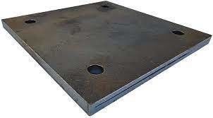Custom Made Stainless Steel Fabrication Straight Base Plates for Your Requirements