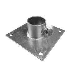 Steel and Stainless Steel Floor Mount Base Plate with Second Operation E-coating