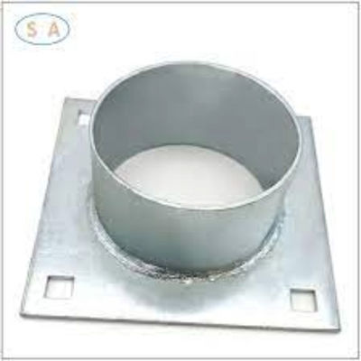 Steel and Stainless Steel Floor Mount Base Plate with Second Operation E-coating