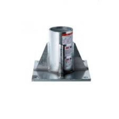 Second Operation Powder Coating Floor Mount Base Plate for Custom Made Steel Products