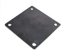 Second Operation Powder Coating Floor Mount Base Plate for Custom Made Steel Products