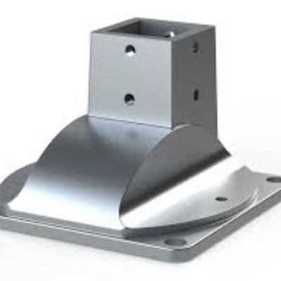 Customized Steel and Stainless Steel Floor Mount Base Plate for Second Operation Welding