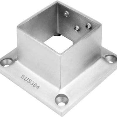Custom Made Stainless Steel Fabrication Floor Mount Base Plate with Reasonable Prices