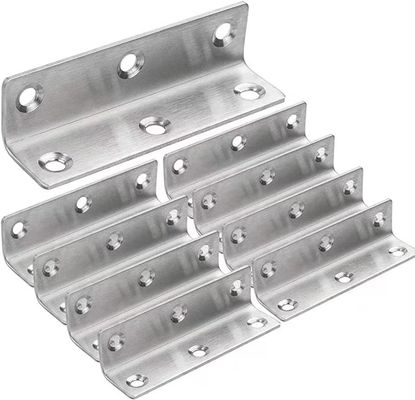 Customized Size Black Carbon Steel L-Type Right Angle Bracket for Professional Needs